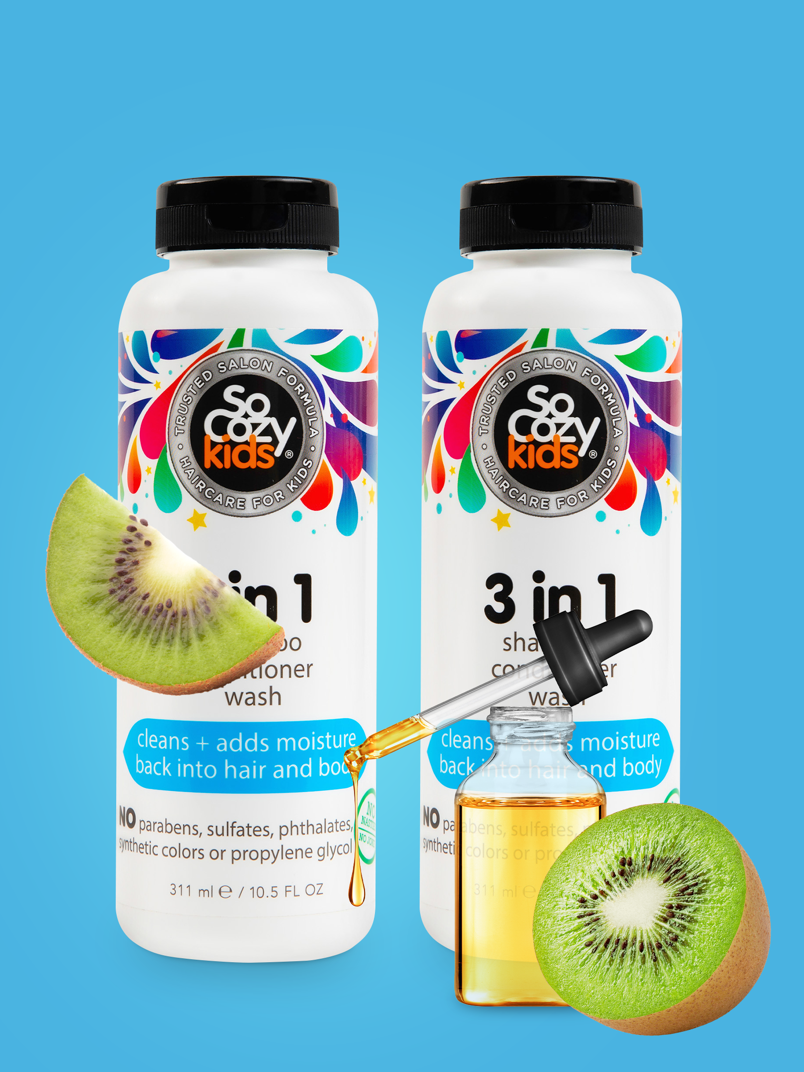 SoCozy 3-in-1 (Shampoo, Conditioner, Body Wash) - 10.5 oz - 2 pack
