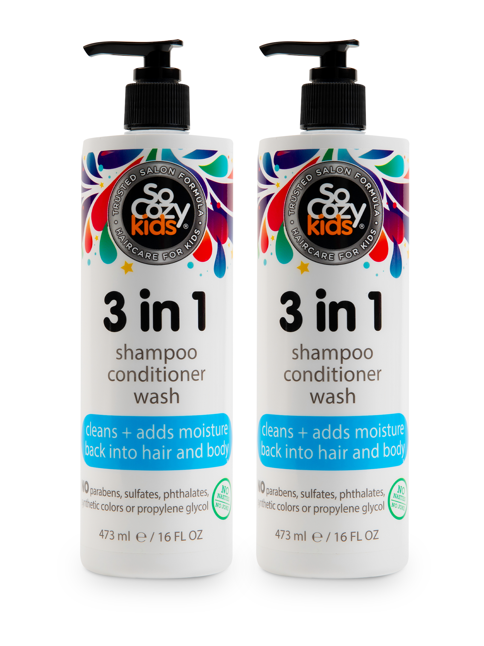 SoCozy 3-in-1 (Shampoo, Conditioner, Body Wash) - 16 oz - 2 pack