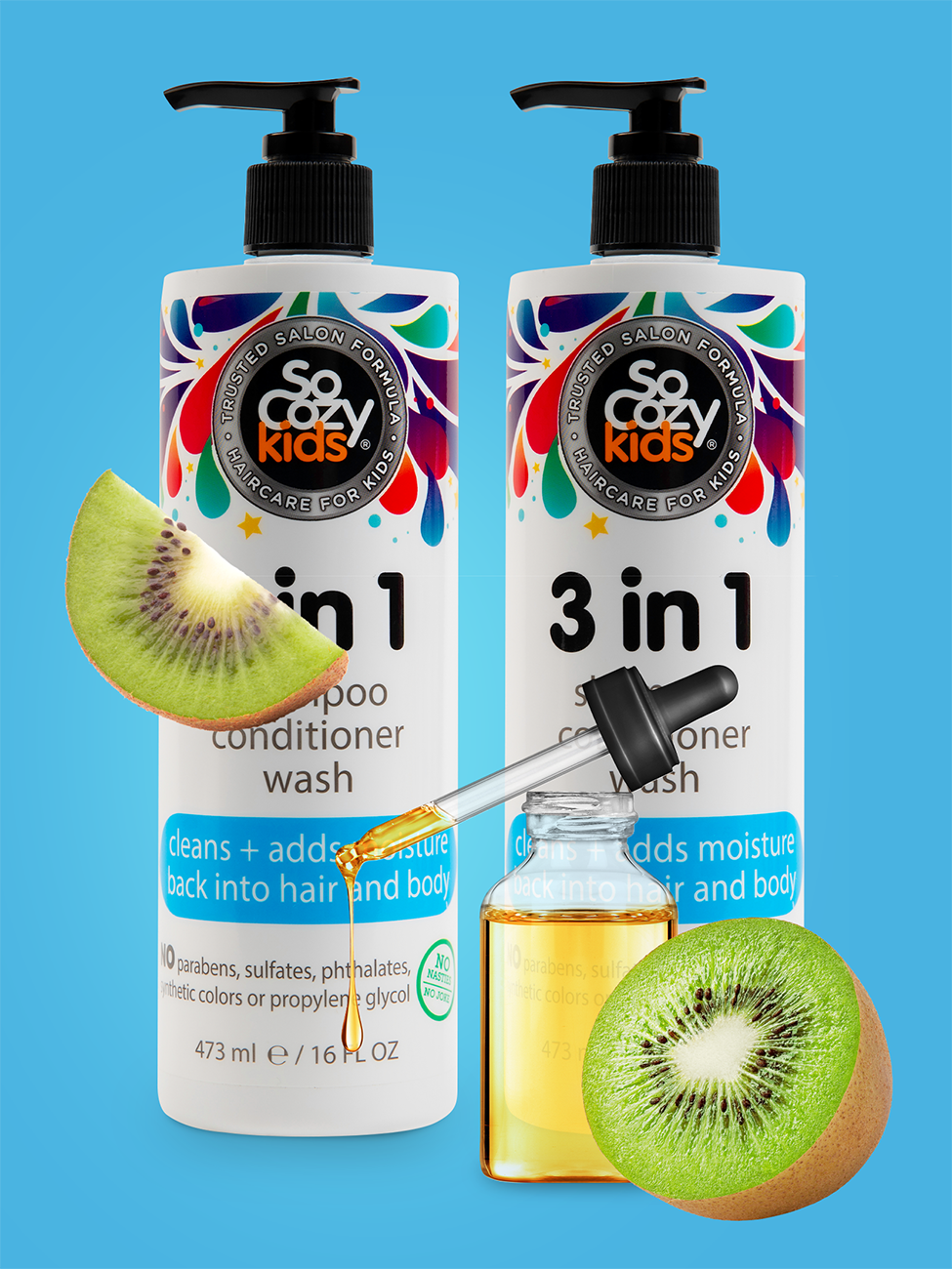 SoCozy 3-in-1 (Shampoo, Conditioner, Body Wash) - 16 oz - 2 pack