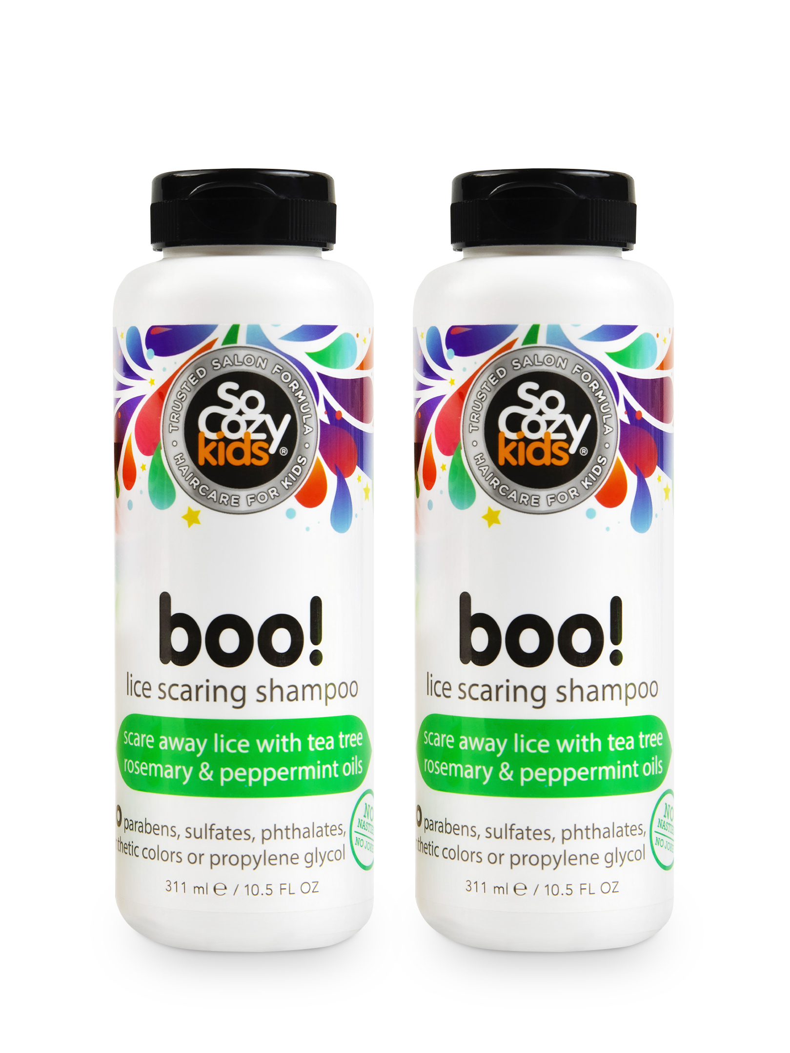 SoCozy Boo! Lice Scaring Shampoo 10.5oz - 2 pack