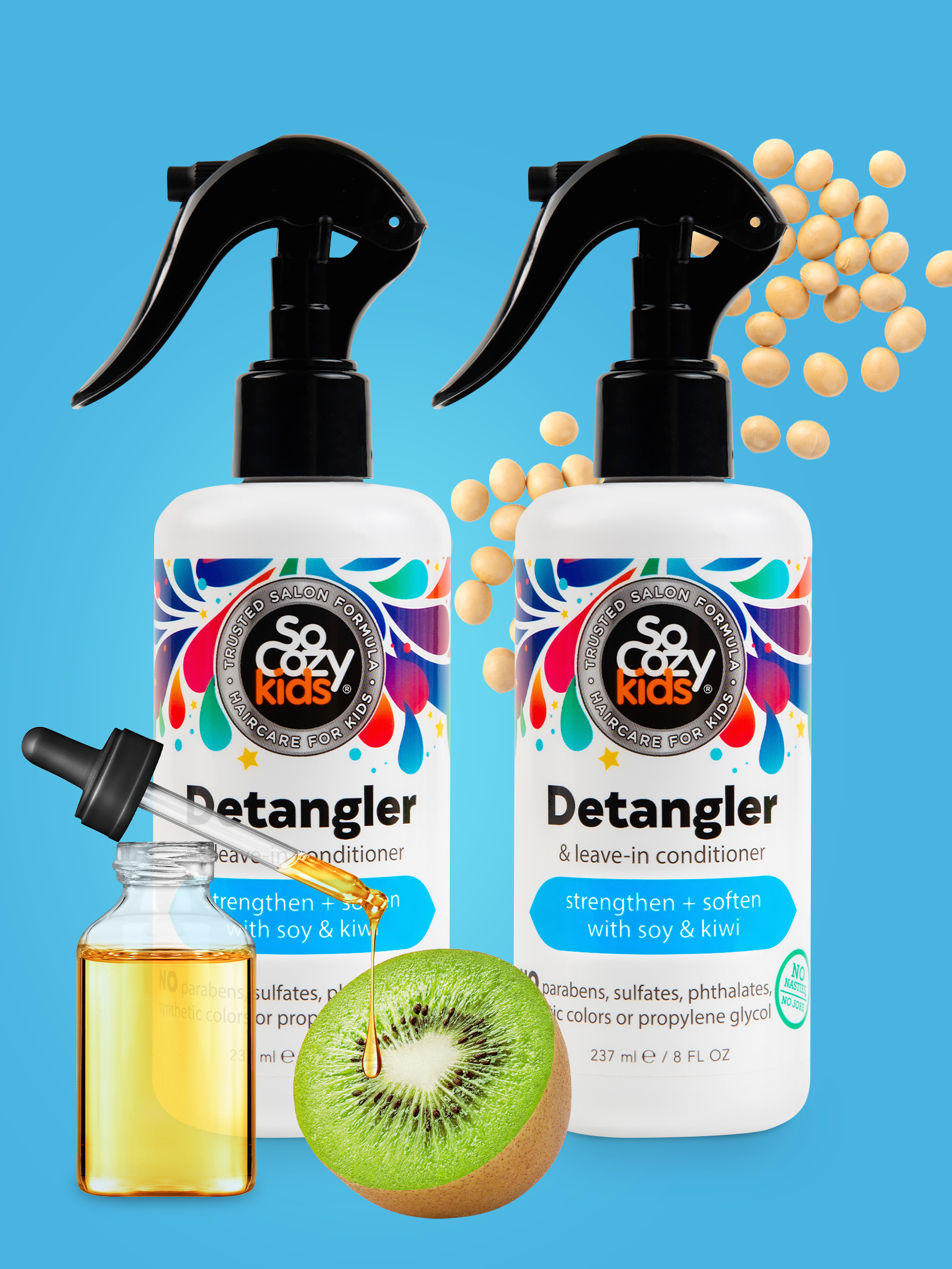 Detangler + Leave-In Conditioner – 2 Pack