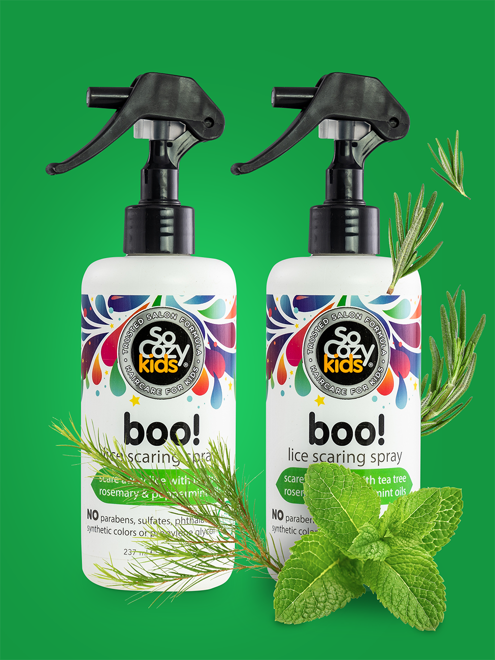 SoCozy Boo! Lice Scaring Spray - 8oz - 2 pack