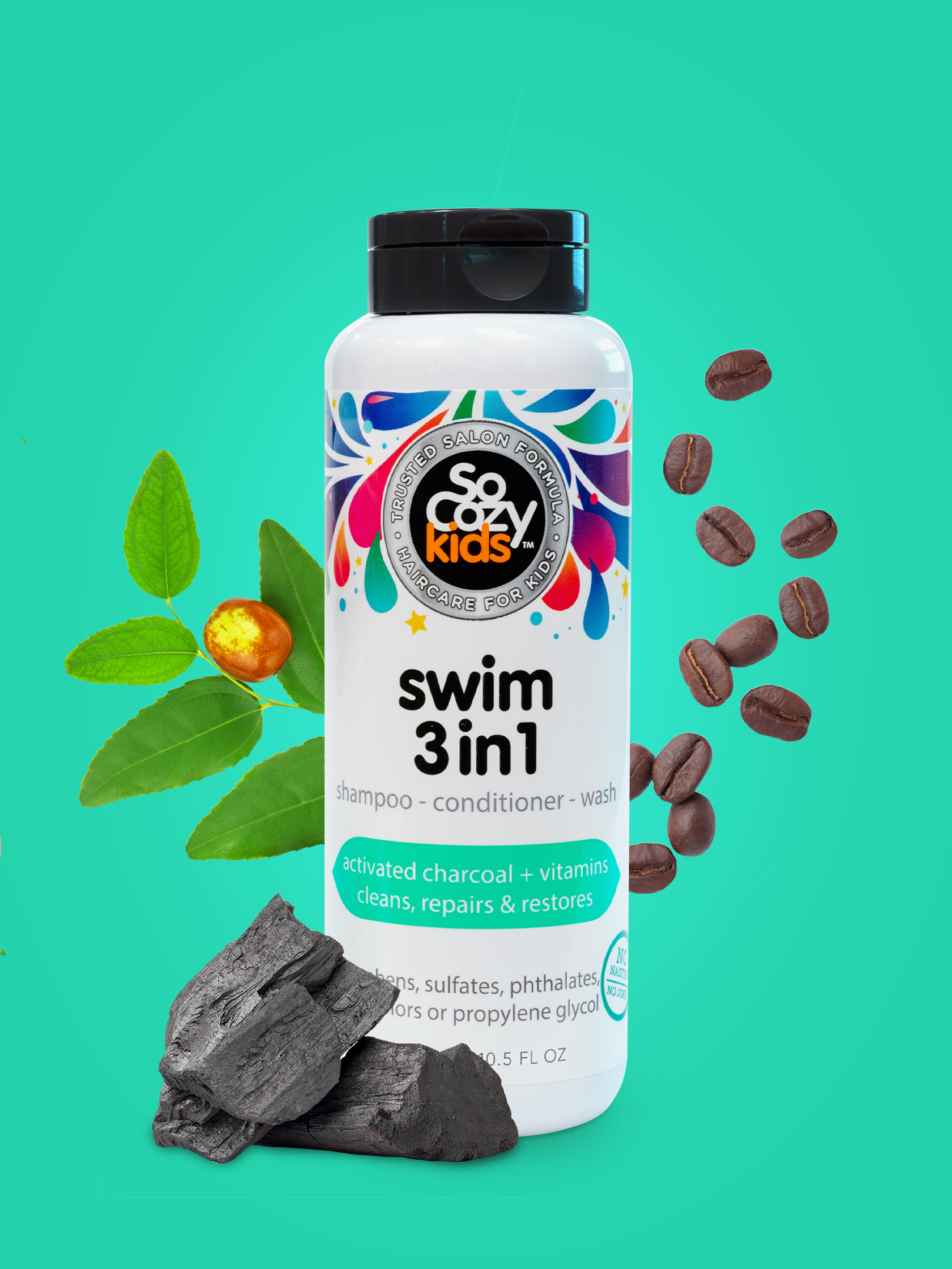 SoCozy Swim 3-in-1 Shampoo, Conditioner & Body Wash