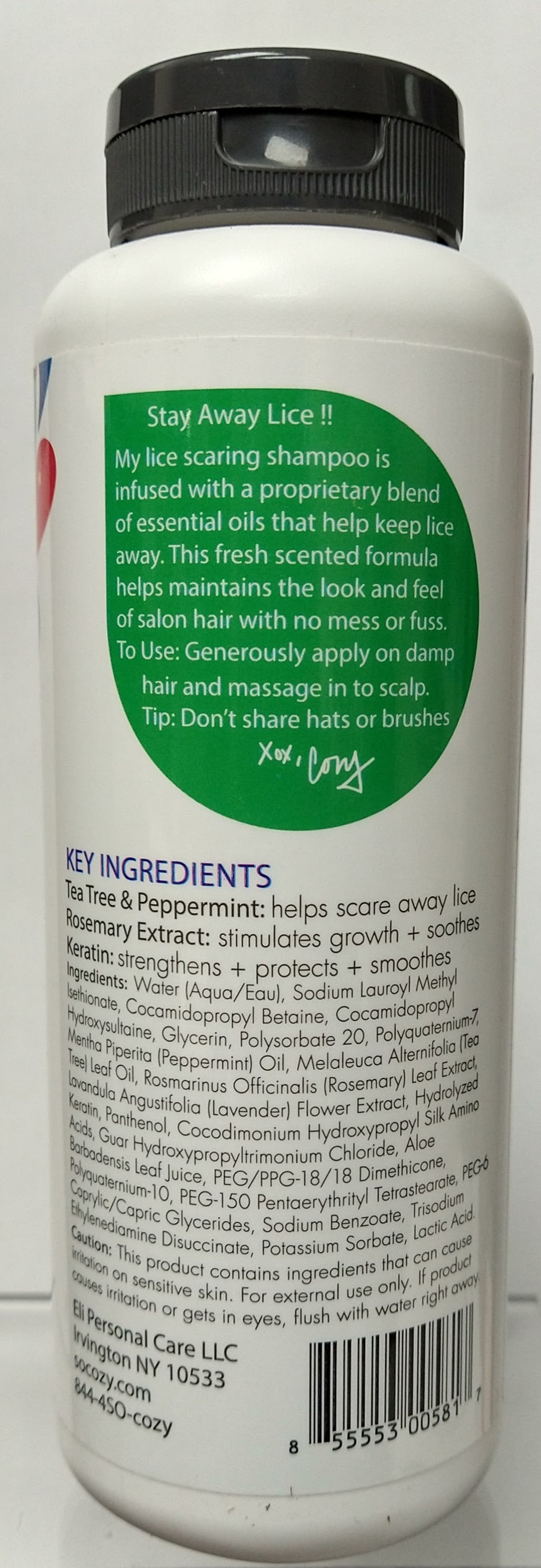 SoCozy Boo! Lice Scaring Shampoo 10.5oz (Retail SKU)