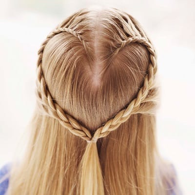 How To Do A Heart Braid - Step by Step