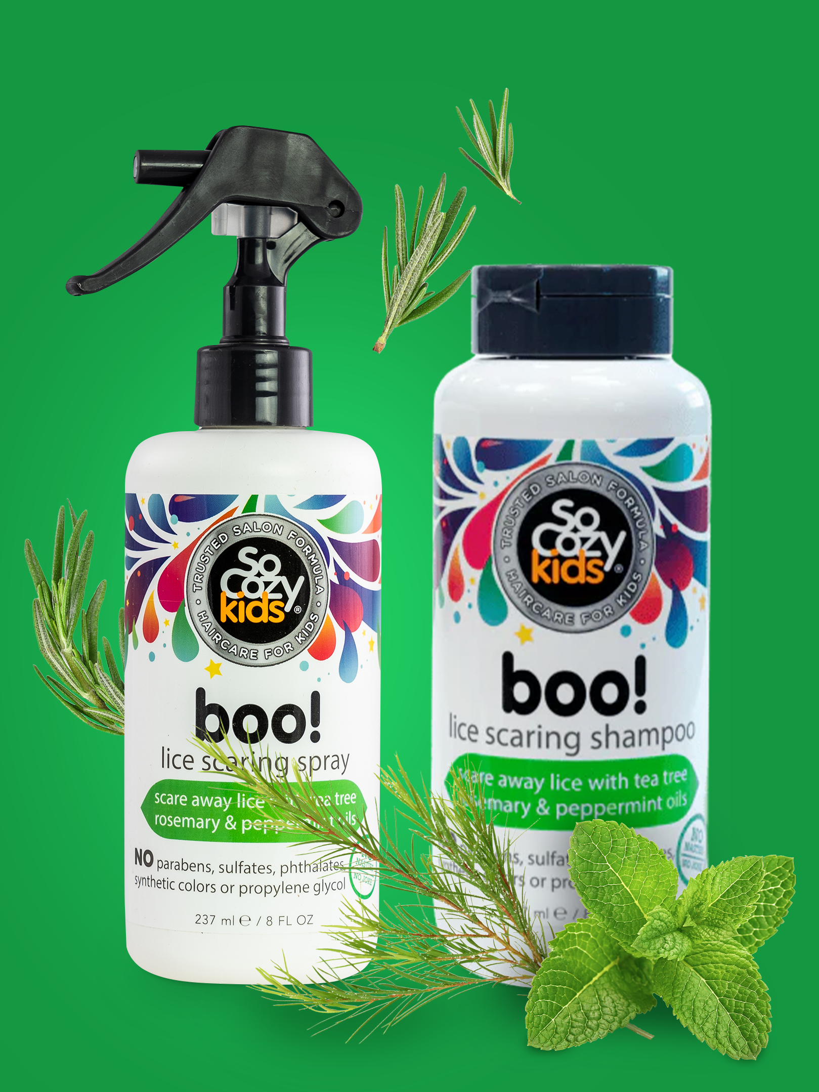 Boo! Bundle - Lice Scaring Spray + Shampoo