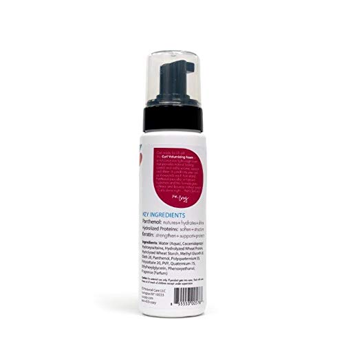 SoCozy Curl Volumizing Foam Back of Bottle